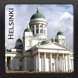 Helsinki katedraali, keraaminen magnetti (4,8 cm)