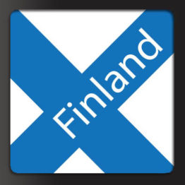 Suomen lippu, keraaminen magneetti (2,5 cm)