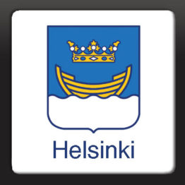 Helsingin vaakuna, keraaminen magneetti (4,8 cm)