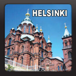 Helsinki Uspenskin katedraali, keraaminen magneetti (4,8 cm)